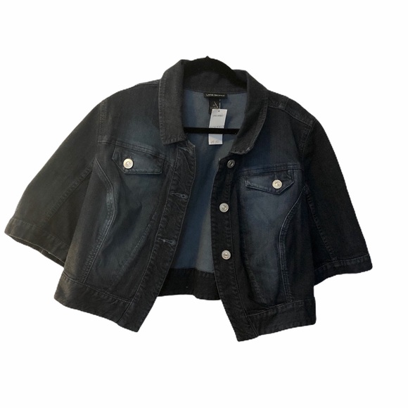 cropped denim jacket size 20